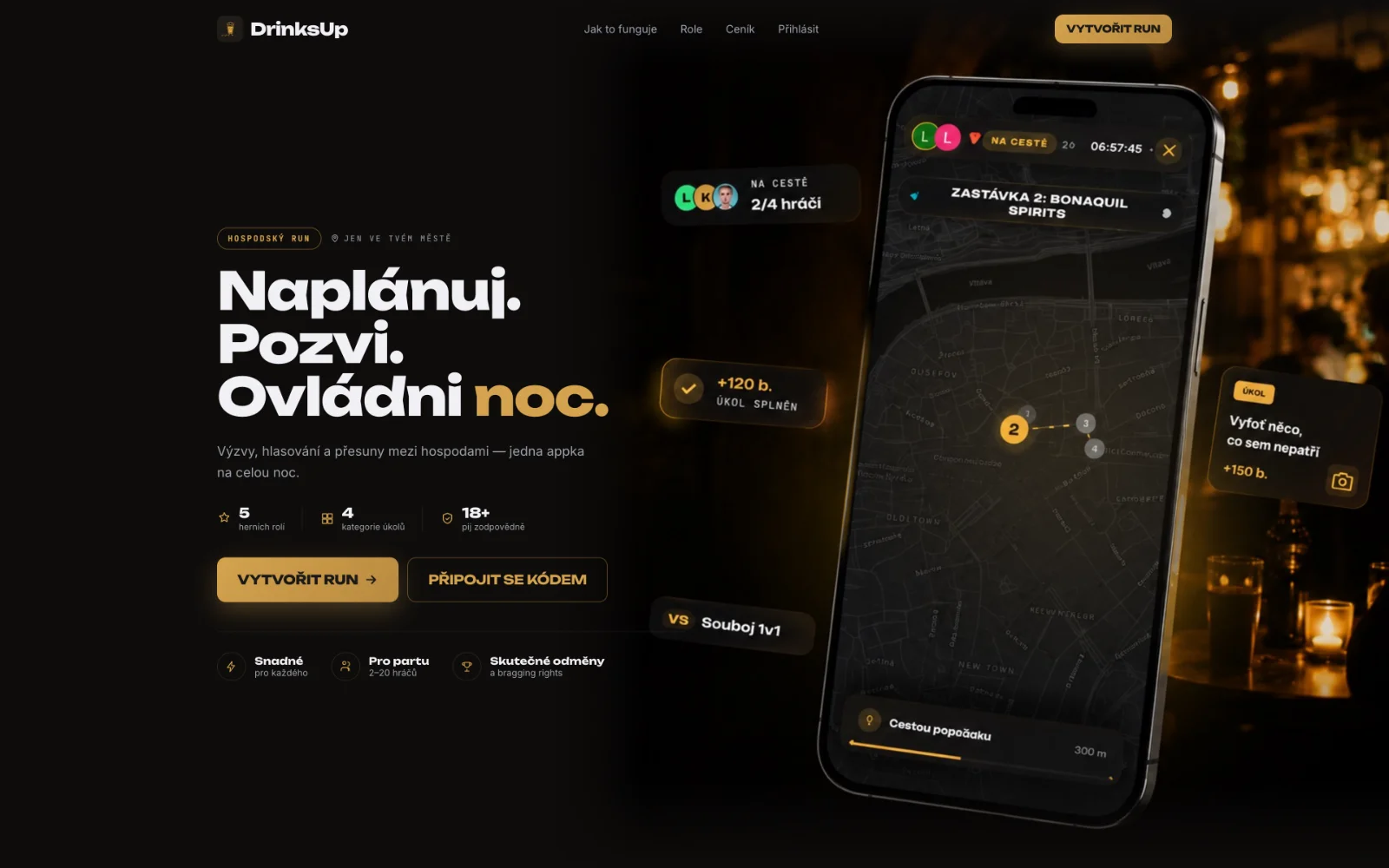 DrinksUp.eu landing — plan a pub run through your city